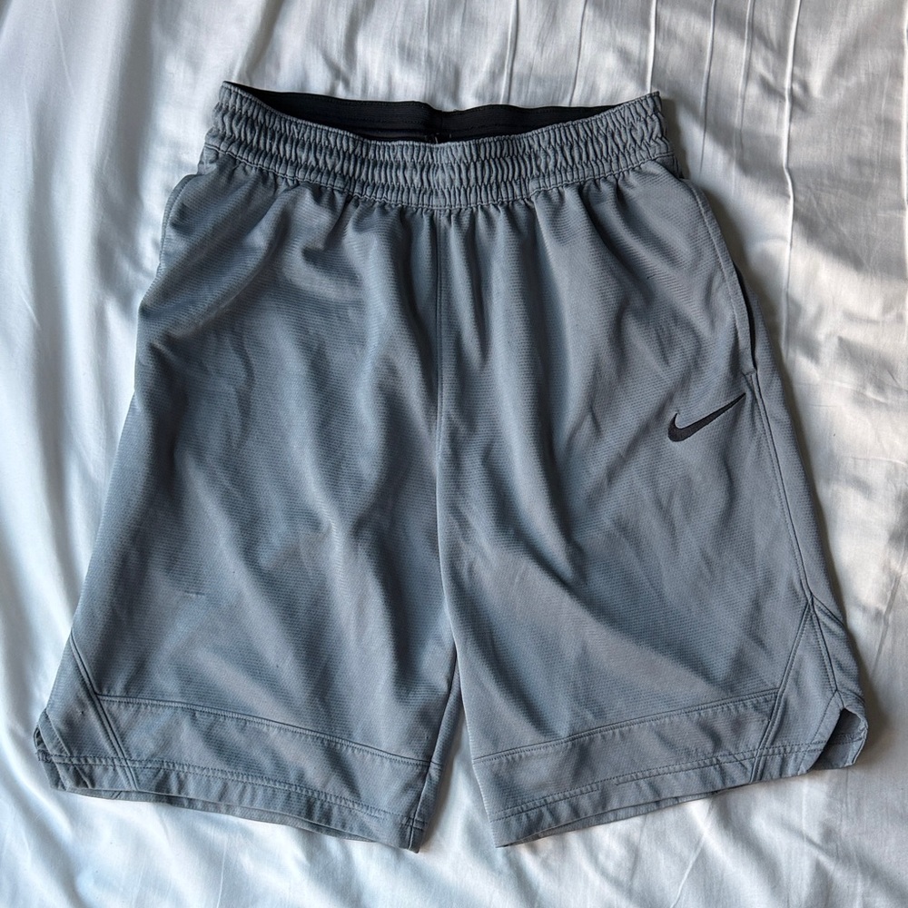 Nike Men's Dri-Fit Light Gray Athletic Shorts